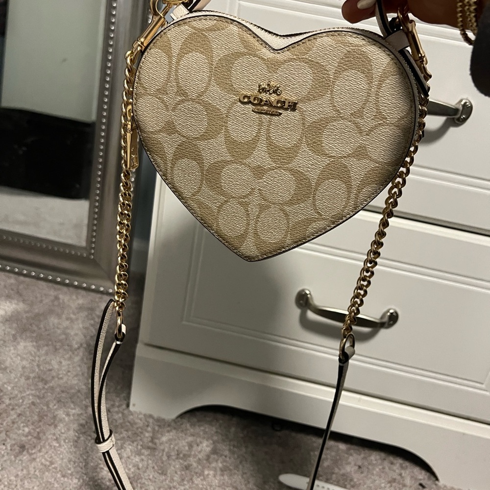 coach heart bag